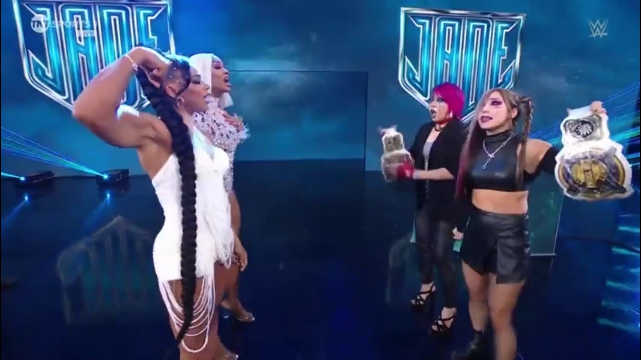 The Kabuki Warriors confrontan a Bianca Belair & Jade Cargill -WWE Smackdown 26/04/2024 (En Espaol)