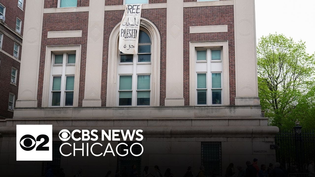 Pro-Palestinian protesters take over building at Columbia University