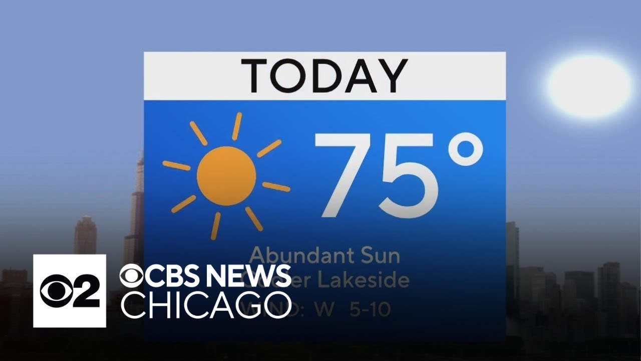 Sunny day ahead with highs in the 70s in Chicago
