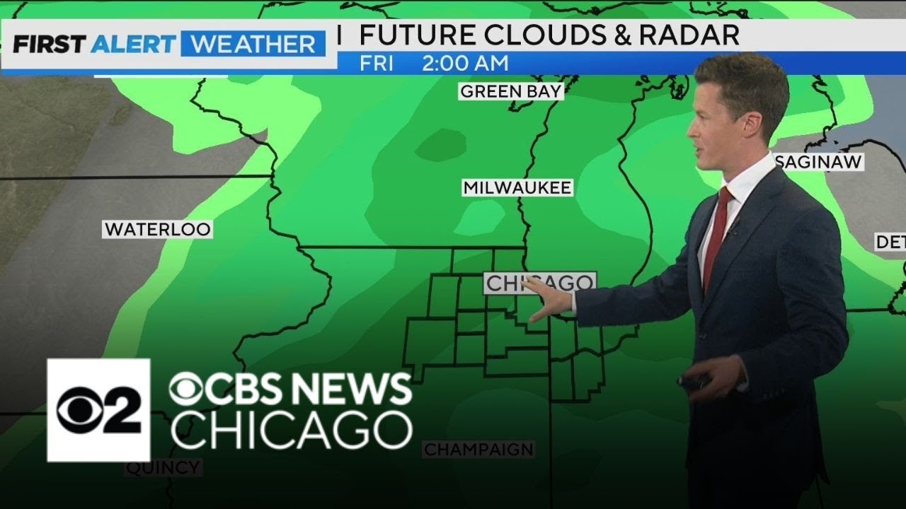 Scattered showers to cover Chicago area