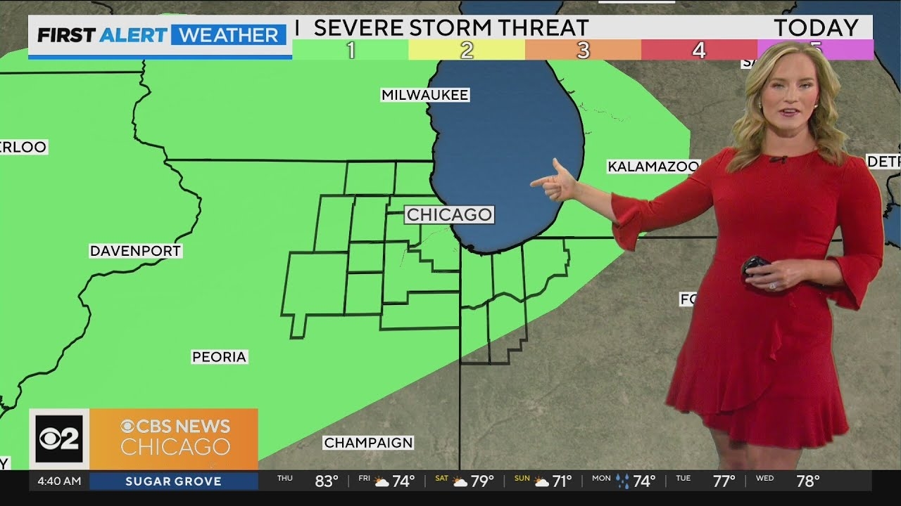 Afternoon thunderstorms Thursday in Chicago