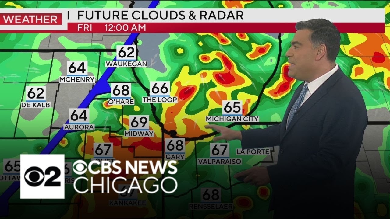 Rain tapers off Friday afternoon in Chicago