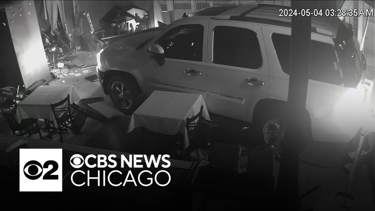 Driver crashes SUV into Chicago restaurant