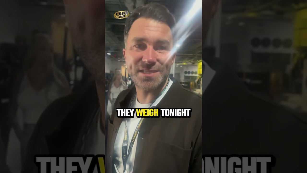 Eddie Hearn says Ryan Garcia weight on fight night helped him