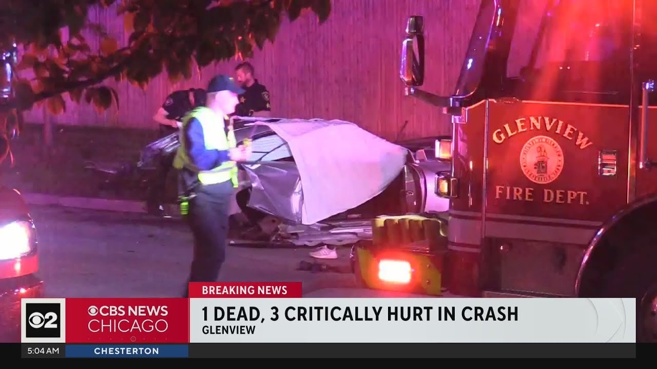1 dead, 3 critically injured in multi-vehicle crash in north Chicago suburb