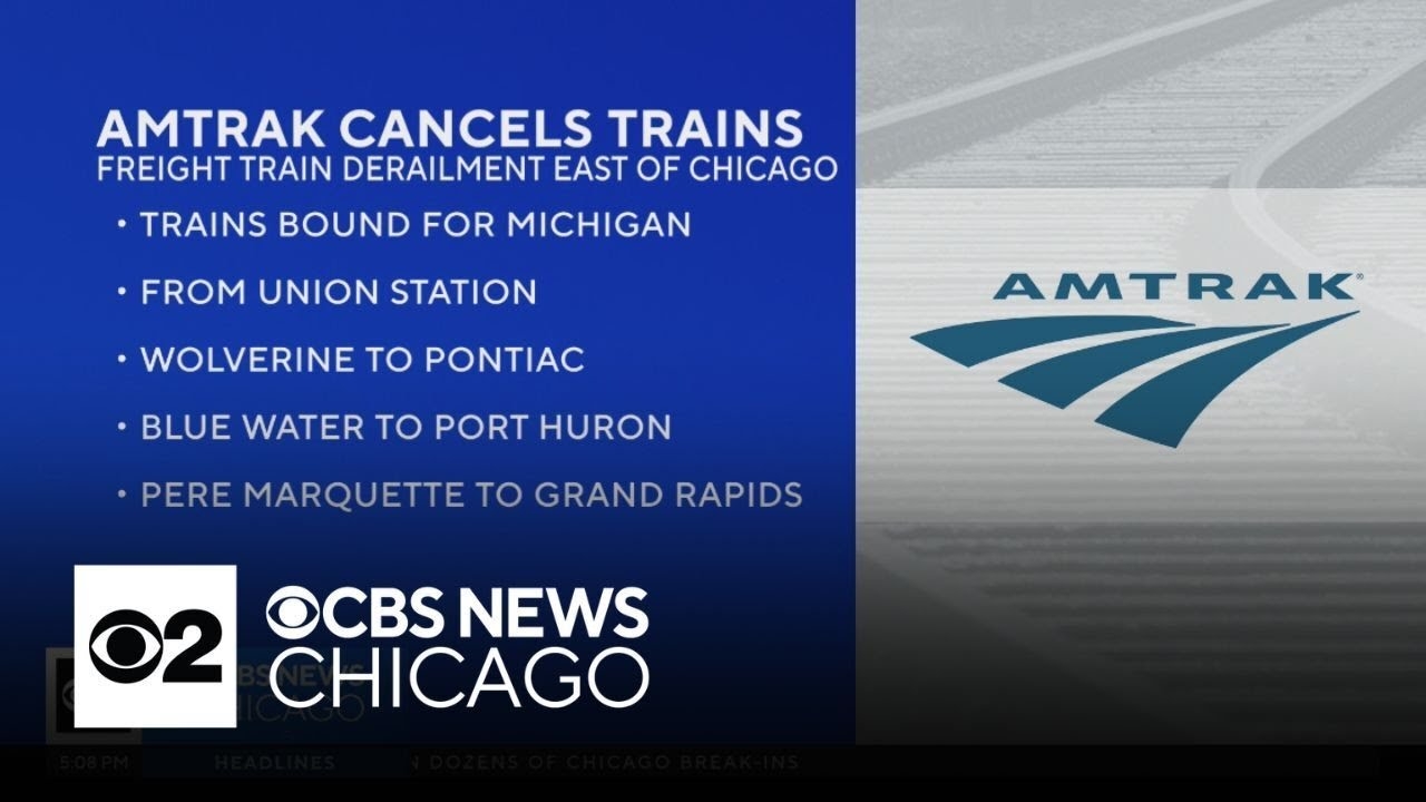 Amtrak cancels trains from Chicago after freight train derailment