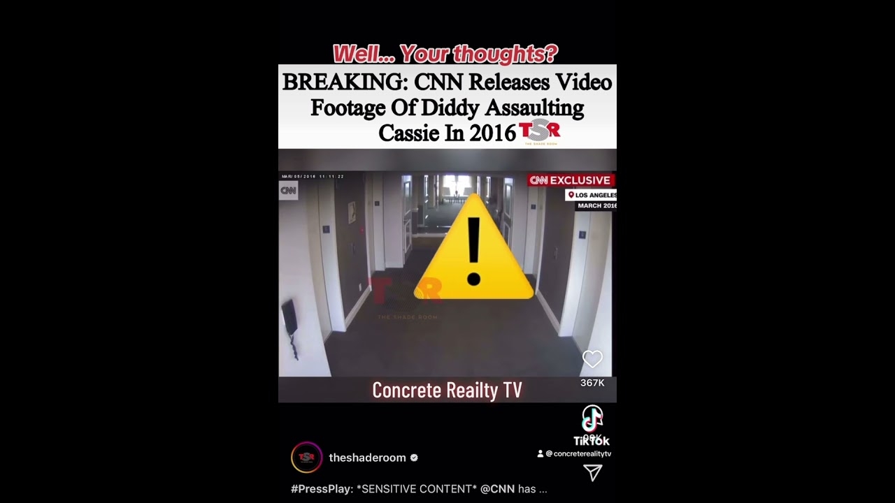 Breaking News! Newly released footage P Diddy's assault on ex-girlfriend Cassie #hiphop #culture
