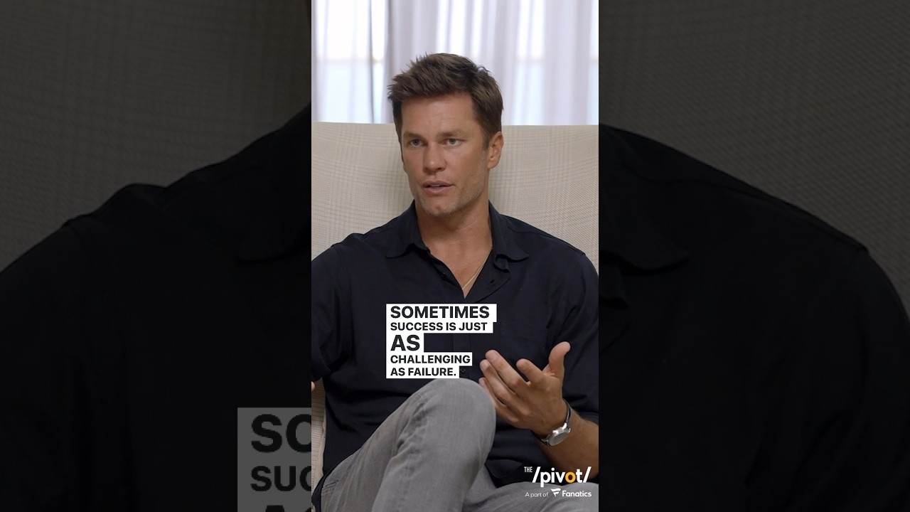 Sometimes success is just as challenging as failureTom Brady shares his #nfl journey & reflects