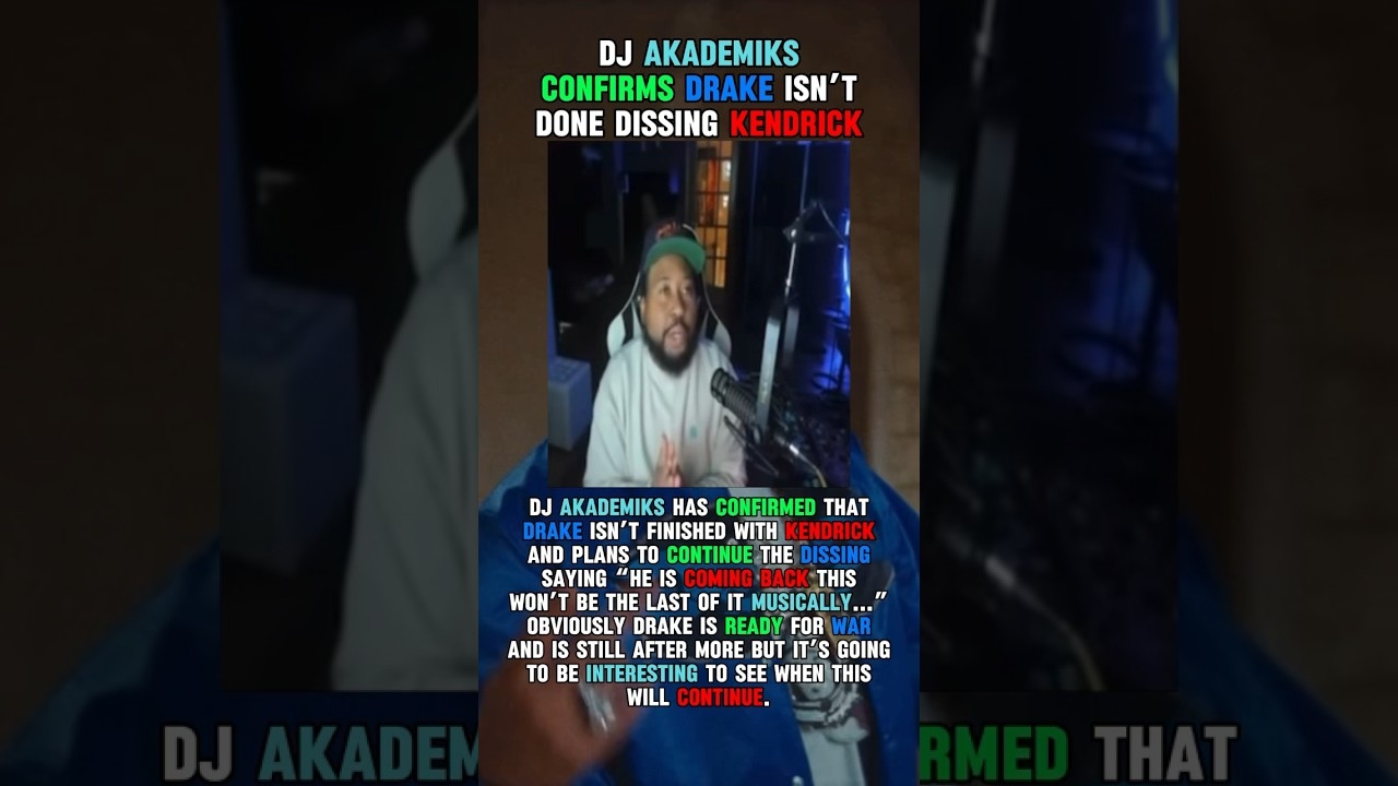 Drake isnt done #drake #kendricklamar #hiphop #rap #djakademiks