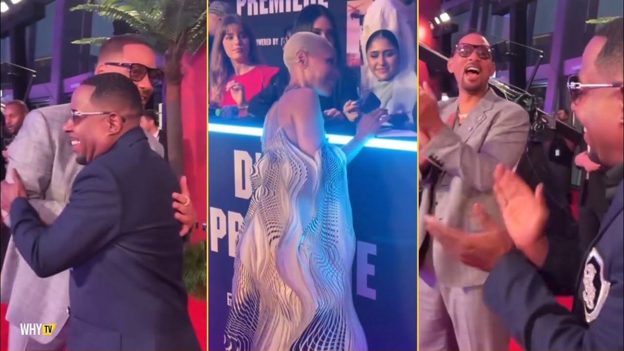 Will Smith, Jada Pinkett And Martin Lawrence Linked Up At Bad Boys 4 Movie Premiere In Dubai