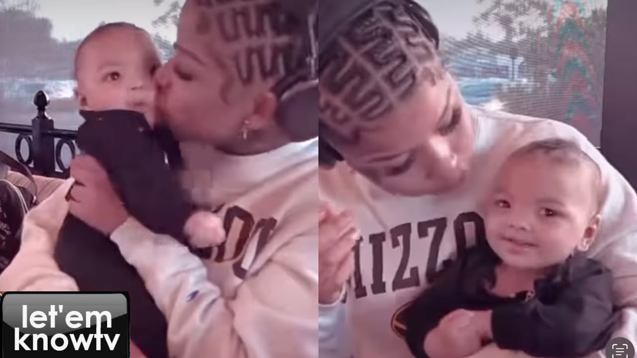 Chrisean Rock Gives The Public A Good Look Of Her Son With Blueface At A Restaurant