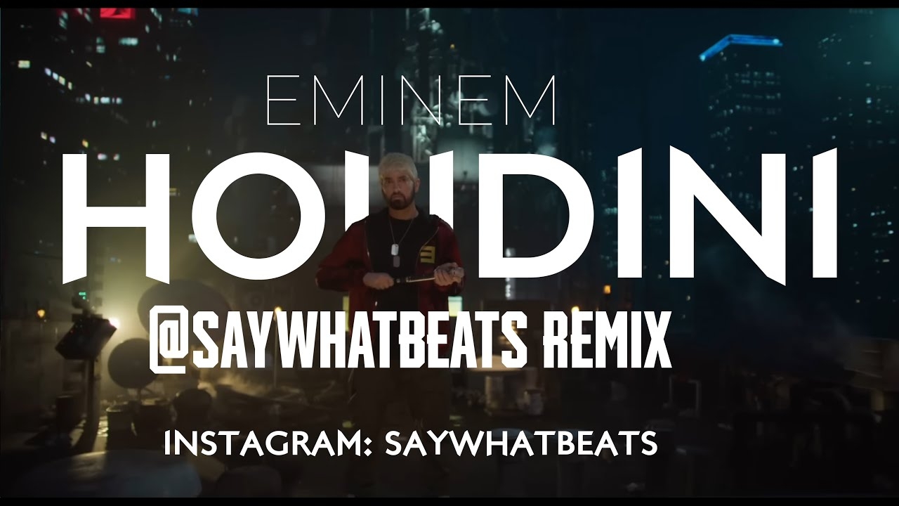 Eminem - Houdini (Official Video) 4k - 2024 - New Song Remix (Produced by SayWhatBeats)