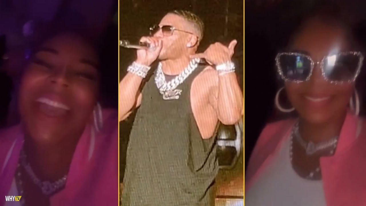 Ashanti Reacts Nelly Performs Dilemma And Singing From The Backstage Nelly I Love YouBaby