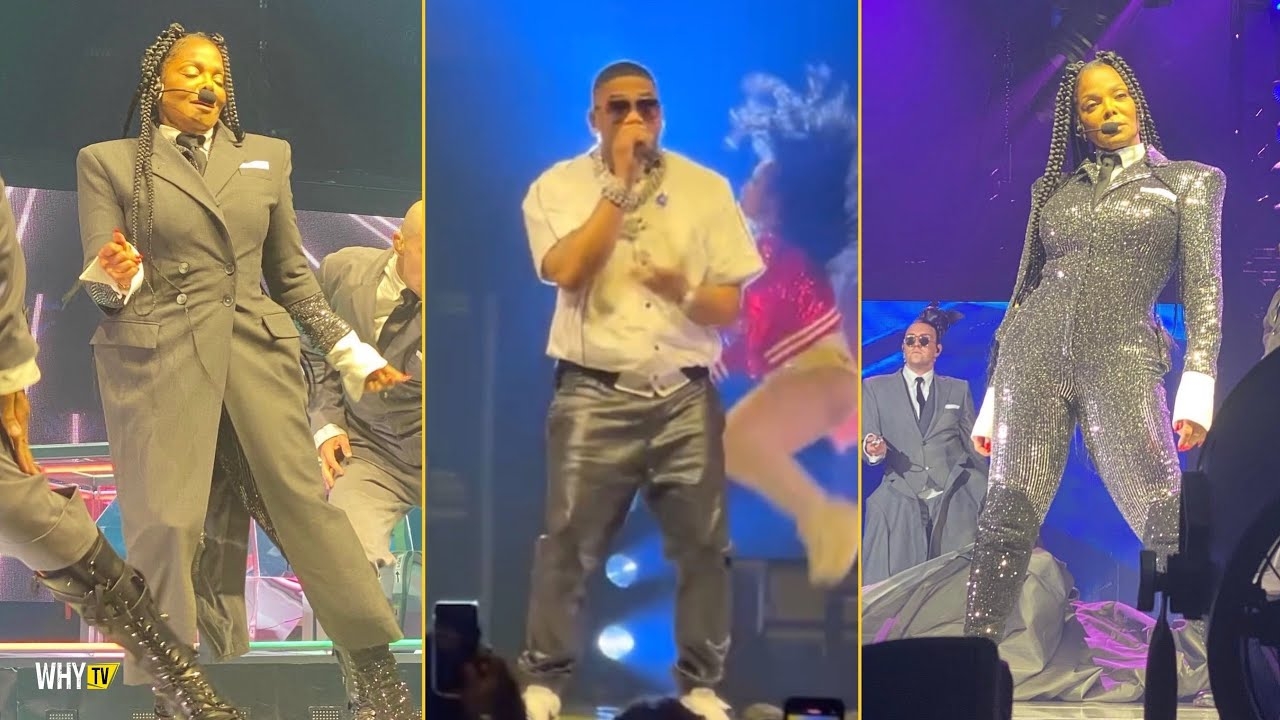 Nelly Performing And Opening Up For Janet Jackson For Het Show, Ashanti Watching From Backstage