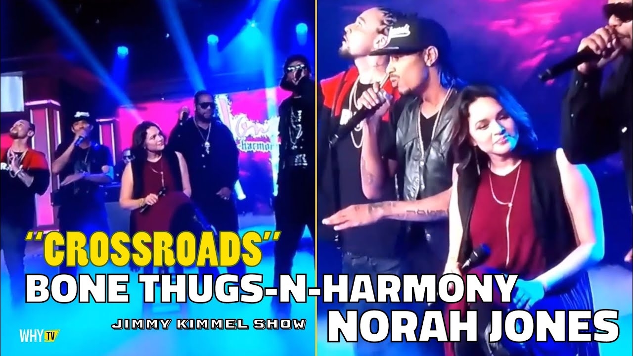 Bone Thugs-N-Harmony Performs Crossroads With Norah Jones And Scott Storch At Jimmy Kimmel Show