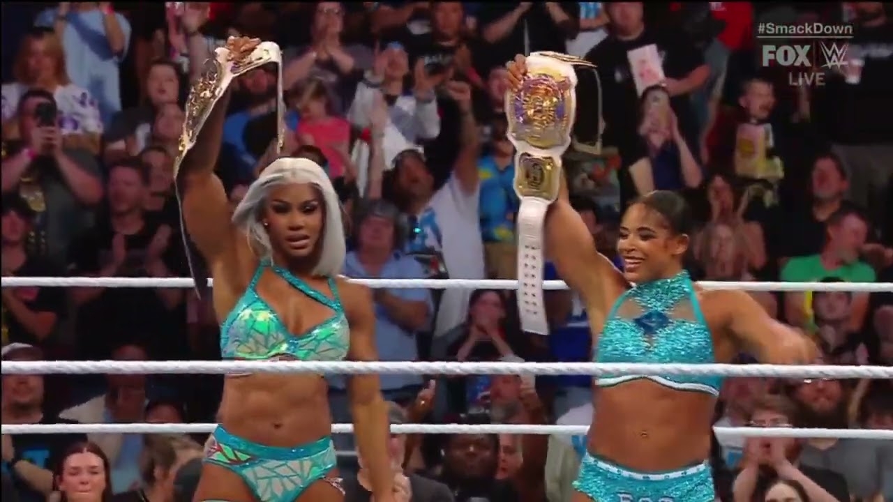 Bianca Belair and Jade Cargill vs Indi Hartwell and Candice LeRae