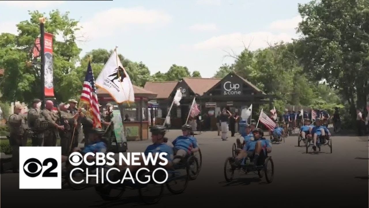 Wounded Warriors ride more than 19 miles to Brookfield Zoo