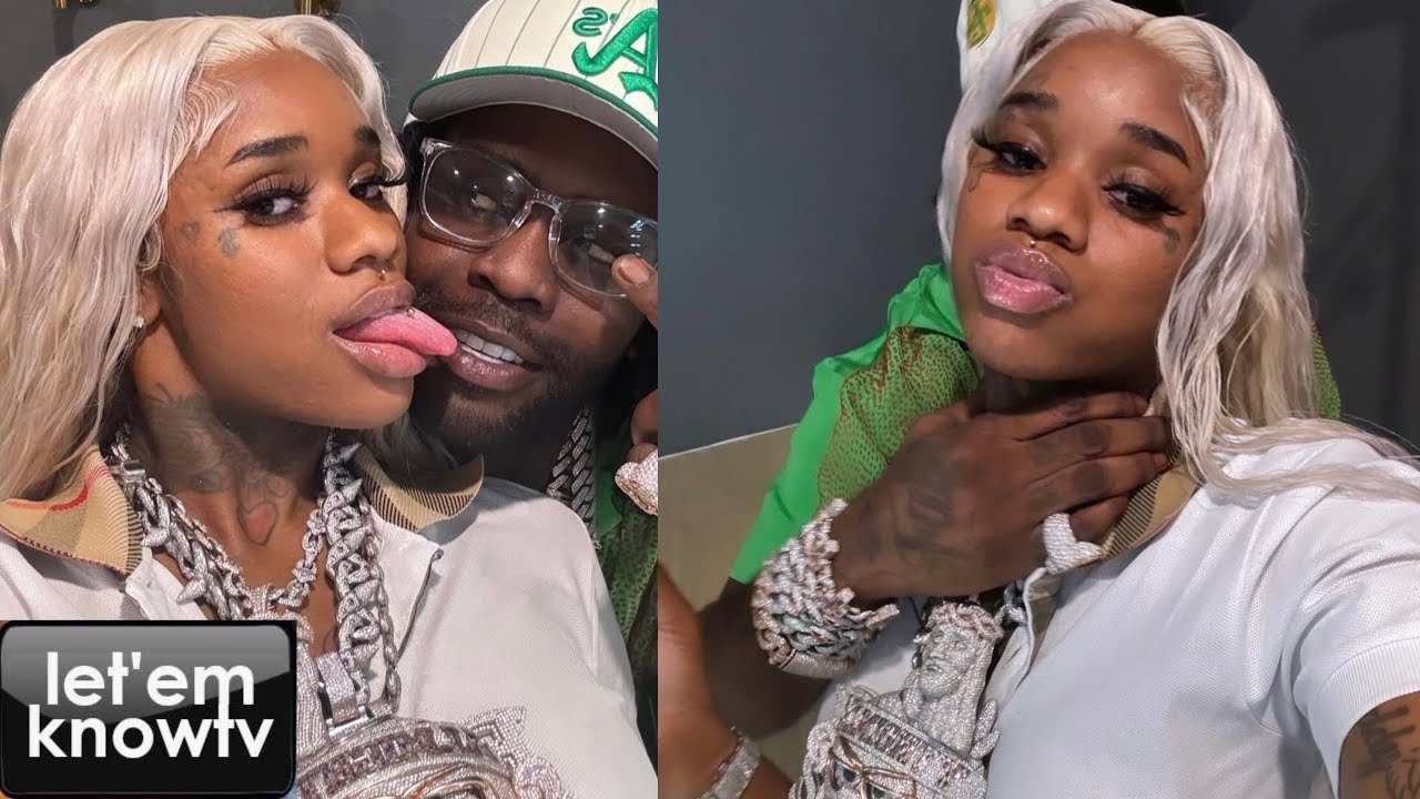 Sexxy Red All Over Chief Keef, Wearing His Jewelry & Driving Around With The Rapper