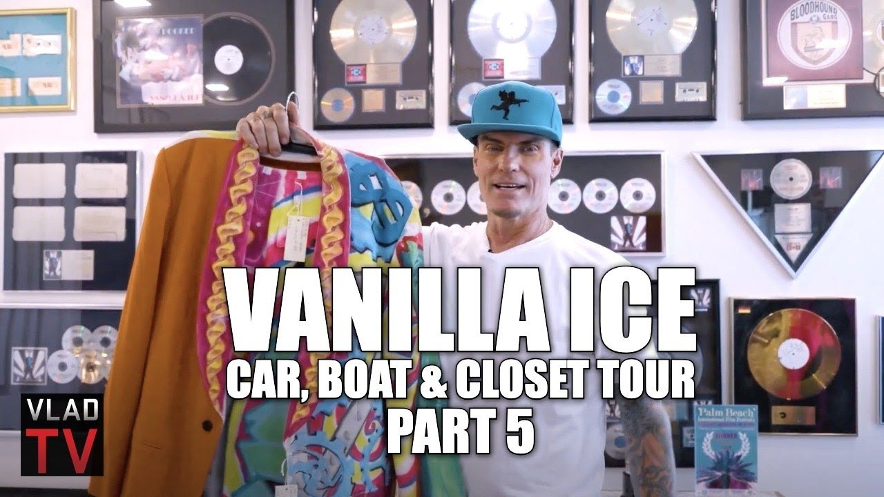 Vanilla Ice Shows Plaques for 50M Albums Sold & Iconic Outfits from His 1st Album Cover (Part 5)