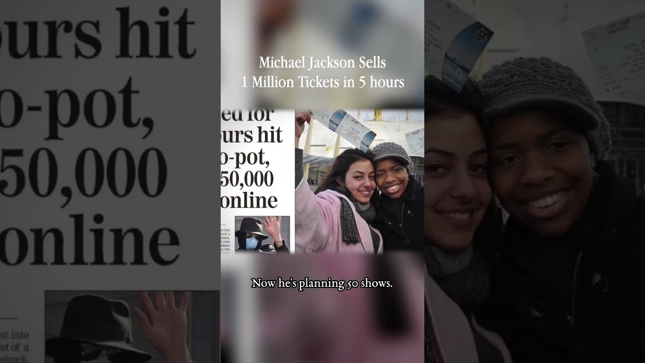 Michael Jackson Sells 1 Million Tickets in 5 Hours! #Shorts | the detail.