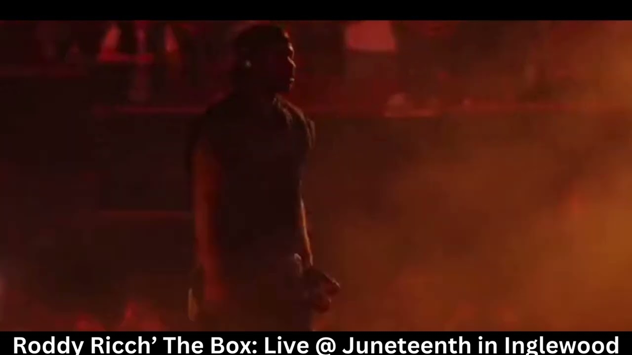 Roddy Rich Live @ Kendrick Lamar's Juneteenth Pop Out