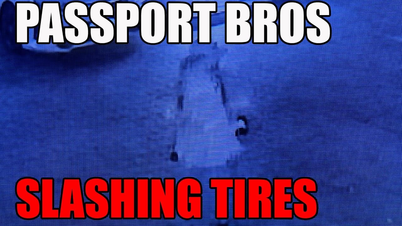 Passport Bro Gets His Tires Slashed By Another Passport Bro in Pattaya Thailand