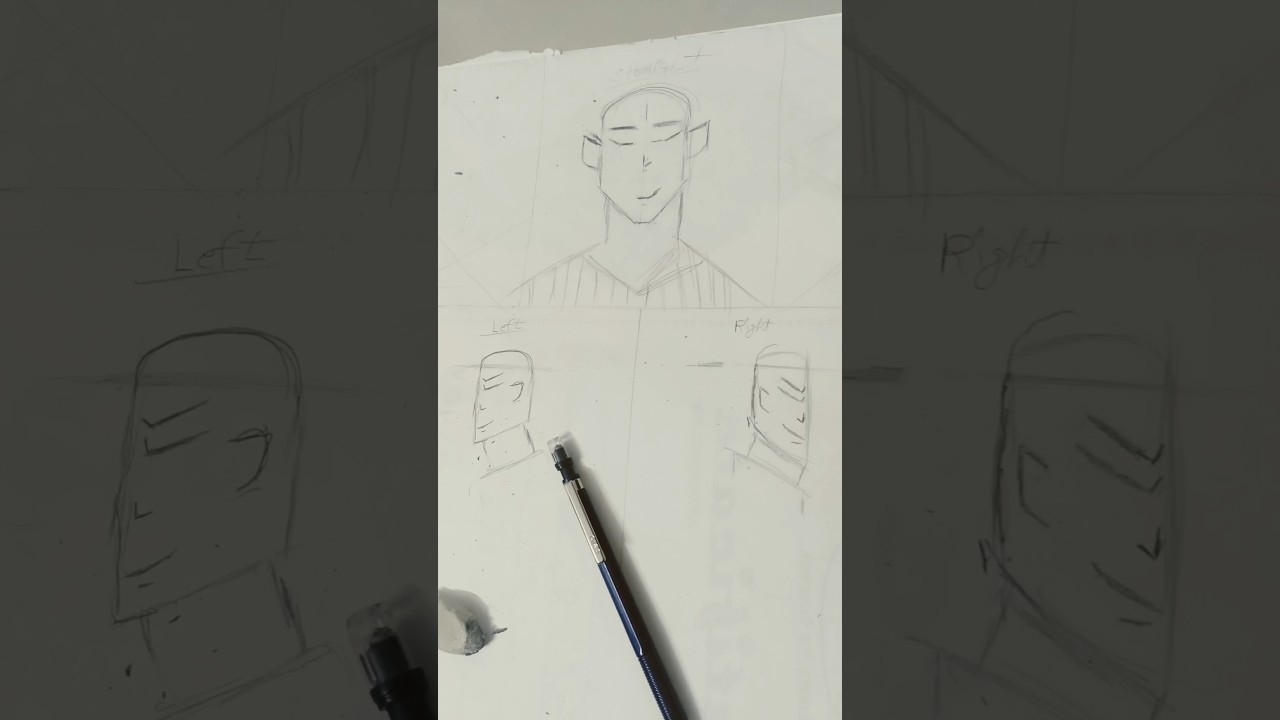 How to draw all side faces  #beats #music #instrumental #hiphop #typebeat #draw #viral #subscribe
