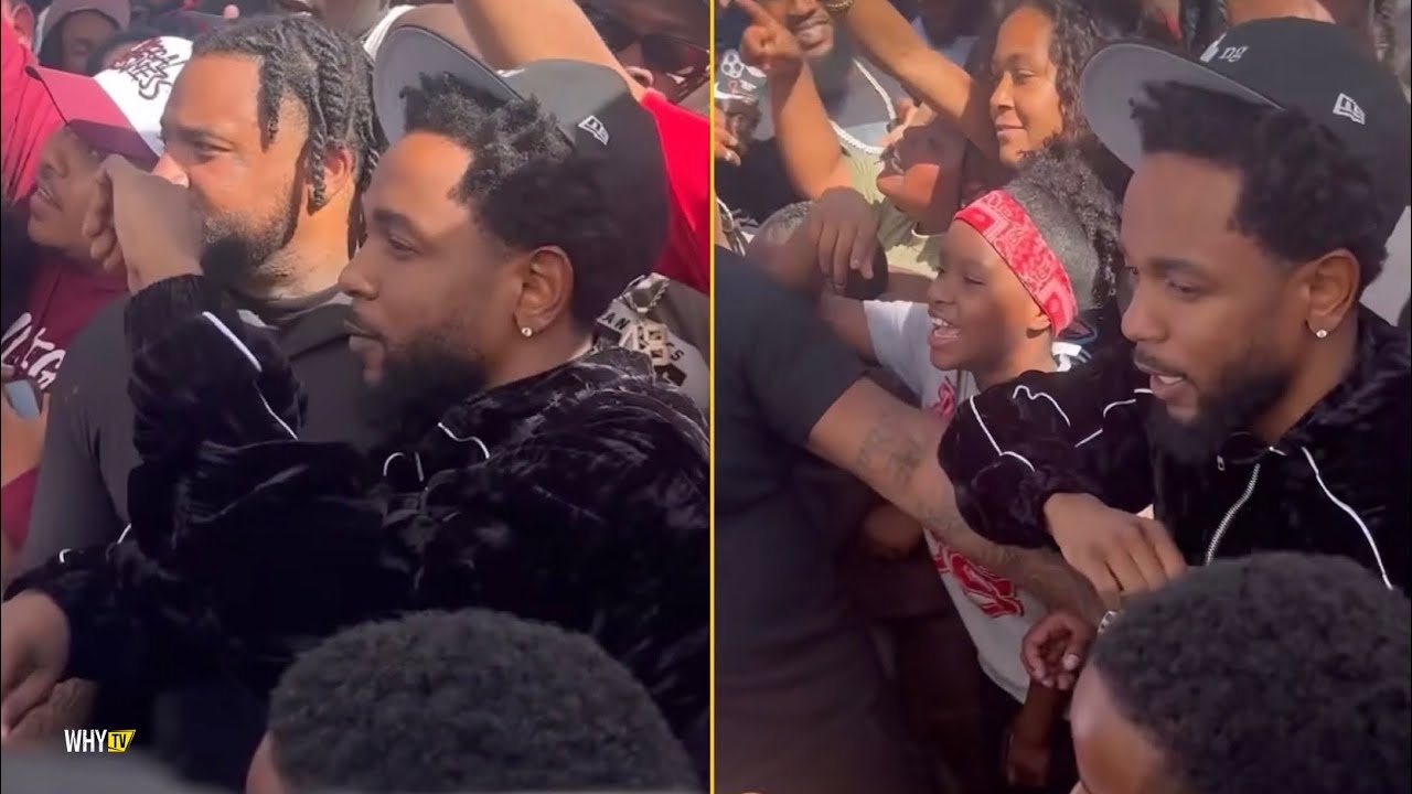Kendrick Lamar Is Back In His Hood And Reunited With His Childhood Friends During Video Shooting