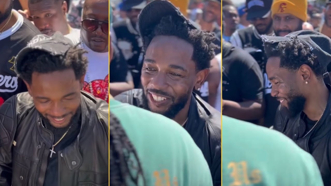 Kendrick Lamar Linked Up With Bompton Gangs During Not Like Us Video Shoot In Compton