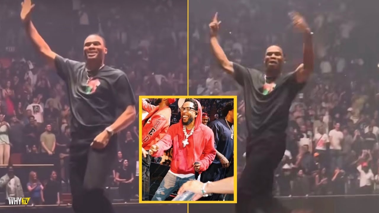 Russel Westbrook On Stage With Kendrick Lamar While Performing Not Like Us Drake Is Over