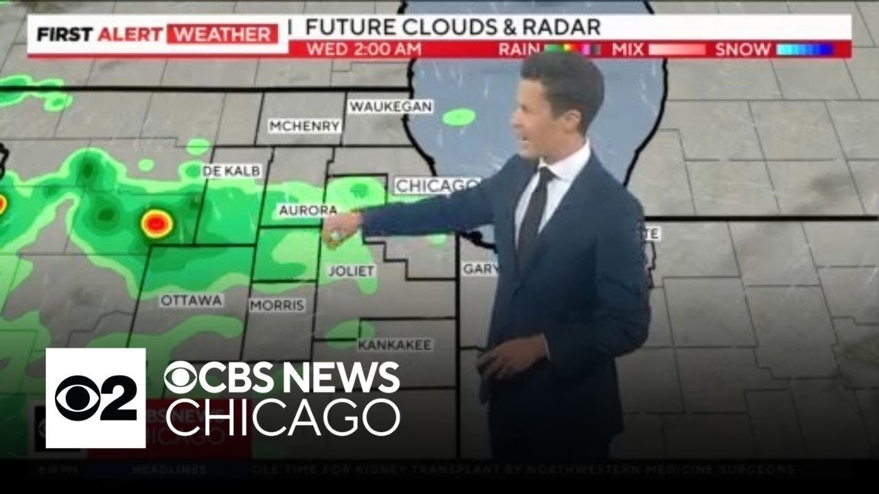 Showers clear out of Chicago by Wednesday