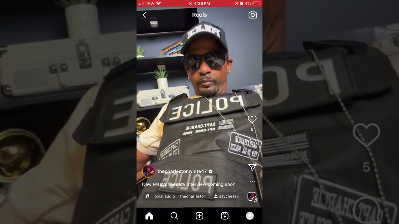 Officer Charleston white checking in