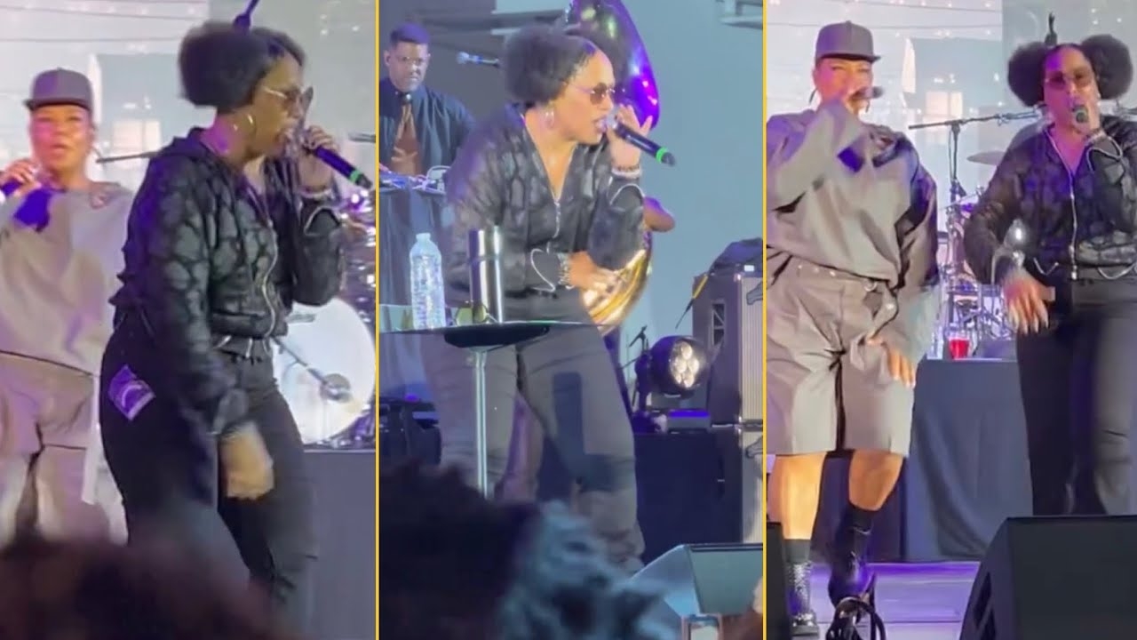 Queen Latifah Brings Out Lady Of Rage At The Roots Picnic In LA
