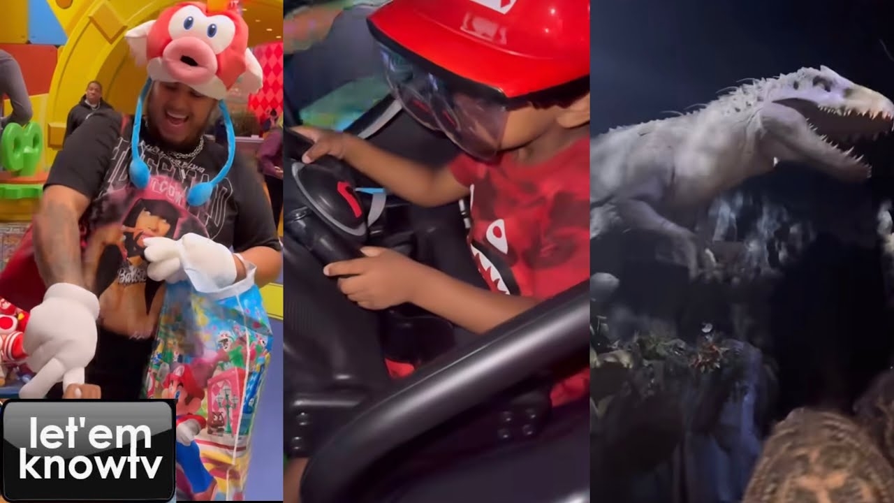 Sexyy Red Says She Felt Like She Is In The Game As She Took Her Kids To The Mario World Theme Park