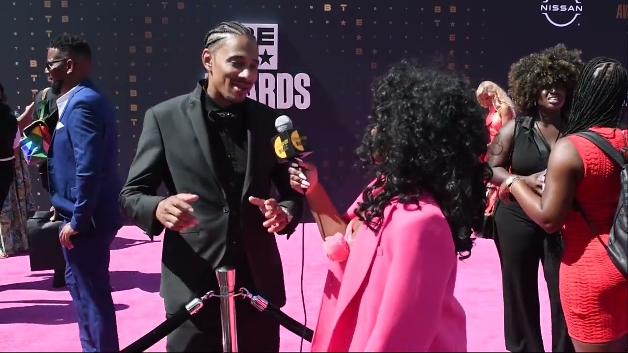 BET AWARDS 2023 Layzie Bone Speaks to Ashley Dunn on the Red Carpet