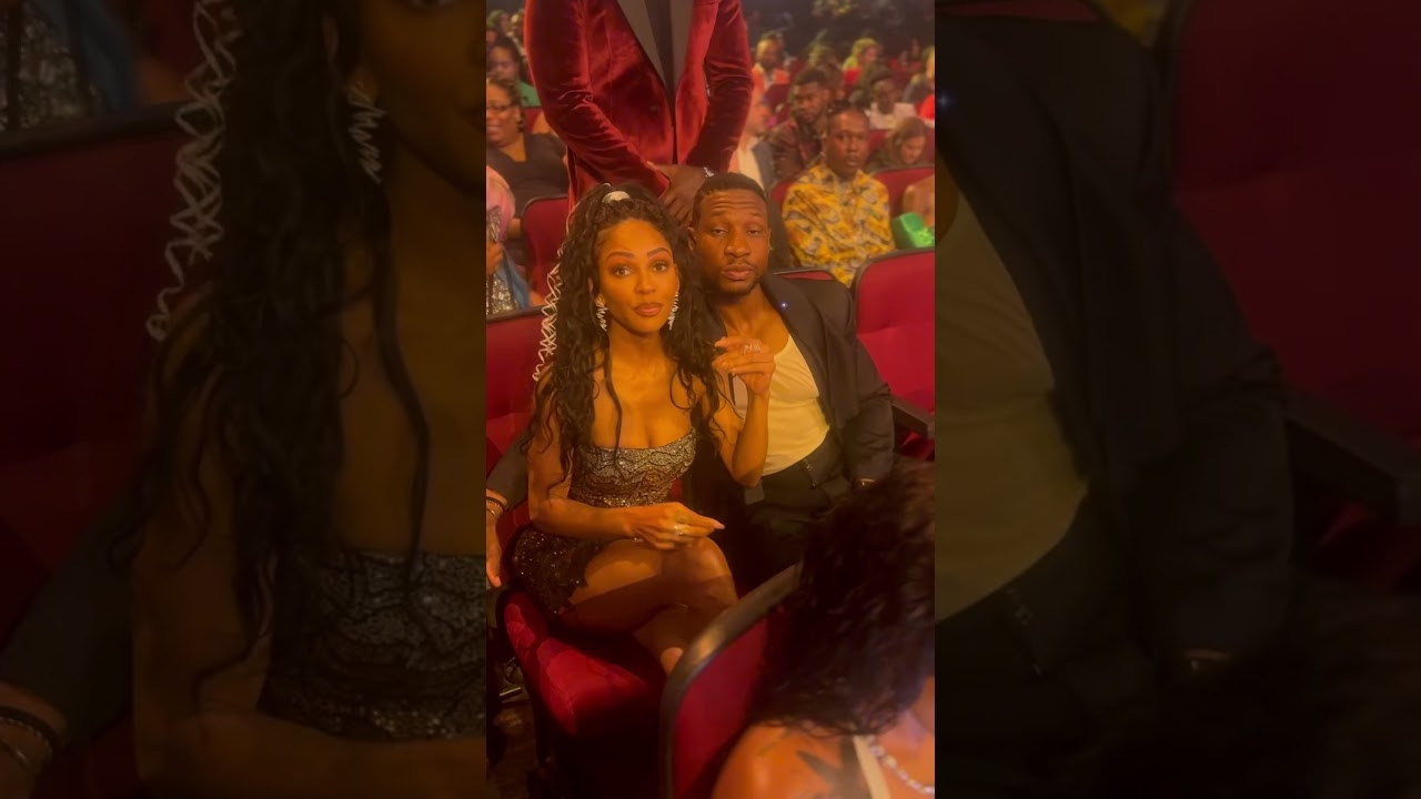 Meagan Good And Jonathan Majors Looking Cozy and Cute | BET Awards 24