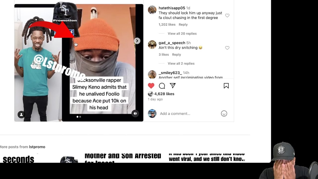 Jacksonville Rapper Slimey Keno Admits to Taken Out Julio Foolio For 10K Rapper Ace Put up