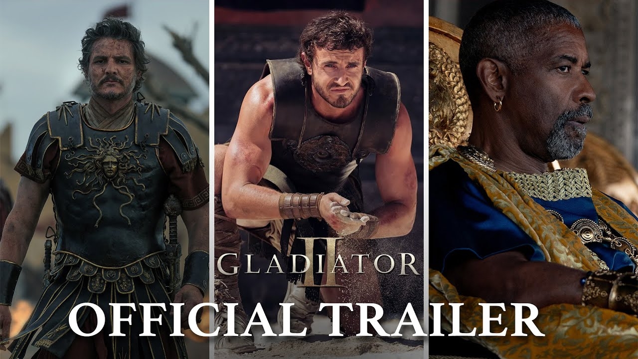 GladiatorII |Official Trailer (2024 Movie) - Paul Mescal, Pedro Pascal, Denzel Washington