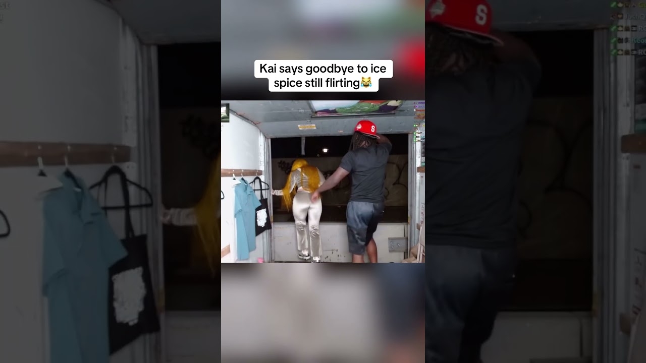 Kai Cenat says goodbye to Ice Spice  #funny #clips #kaicenat #icespice