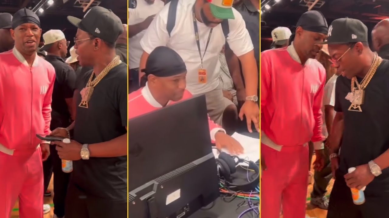 Camron, Master P And Uncle Murda At 50 Cents Celebrity Basketball Game In Shreveport Louisiana