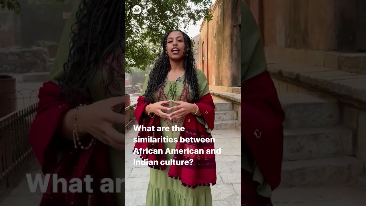 Talking about black history month and similarities between African American and Indian culture.