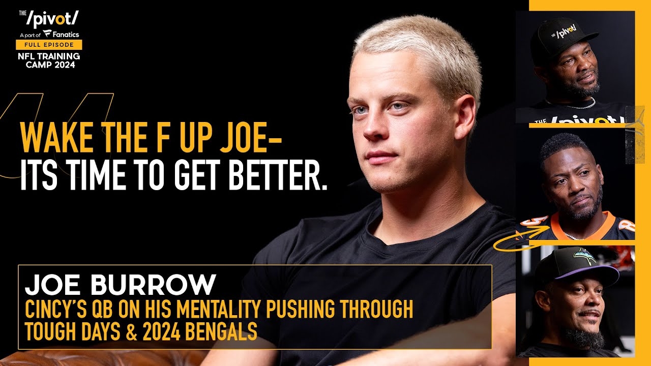 Joe Burrow Bengals QB, NFLs Top 5, new offensive additions, JaMarr Chase & 2024 goals | The Pivot