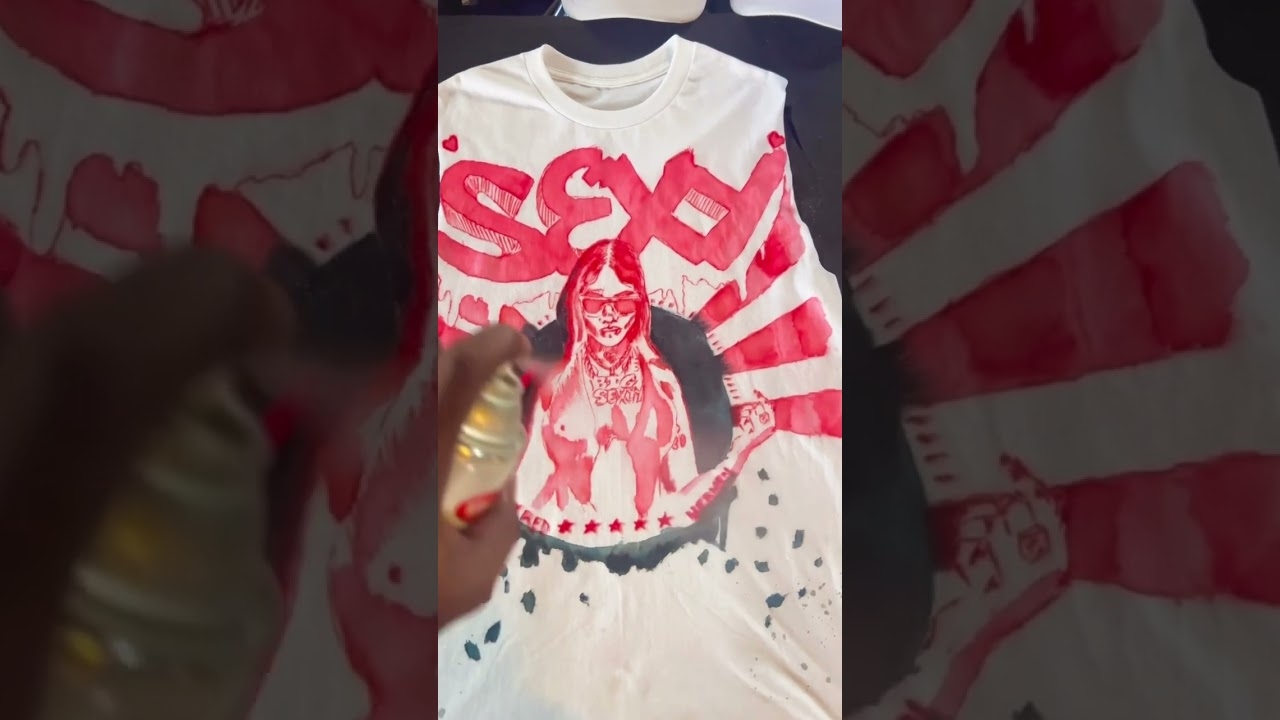 Sexyy Red Water Color Design by Hermen Acheampong #ArtAndDesign #hermenacheampong #sexyyred