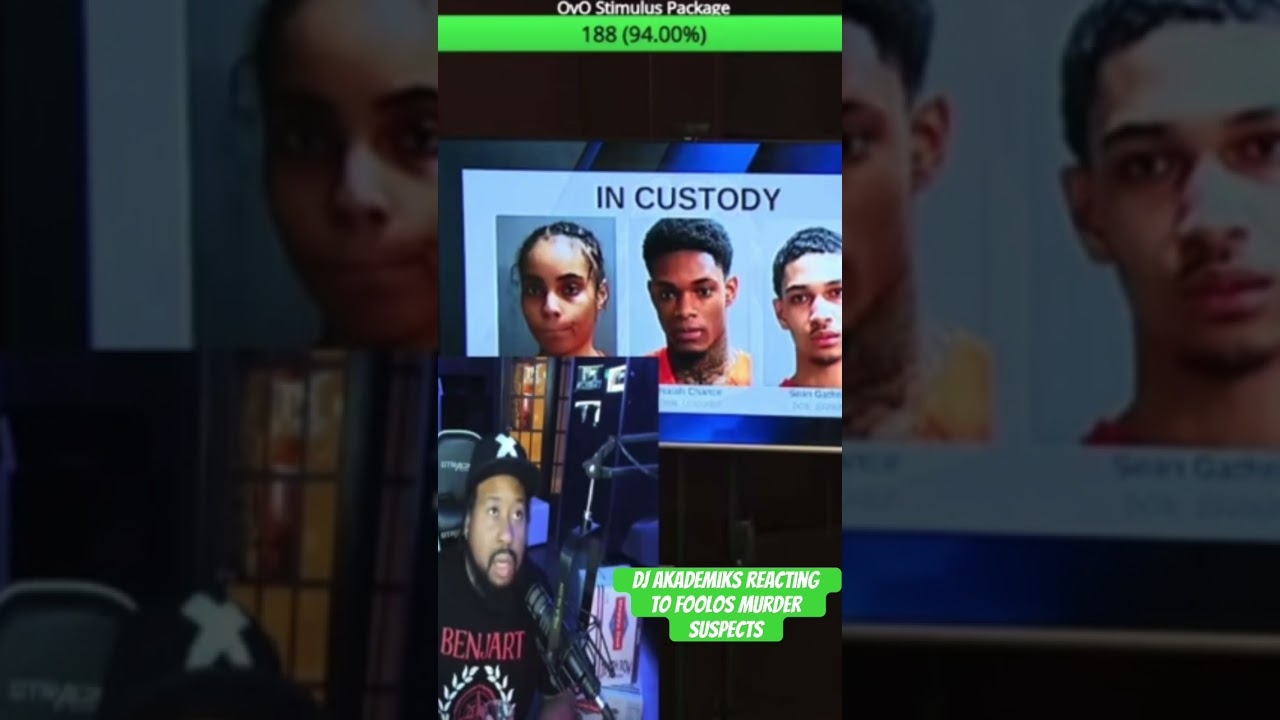 DJ Akademiks reacts to Foolio murder suspects#podcast #crime #foolio #rapper