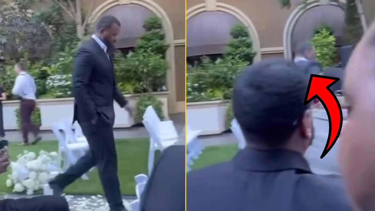 The Game Falls While Walking Down The Aisle At Friends Wedding Ceremony