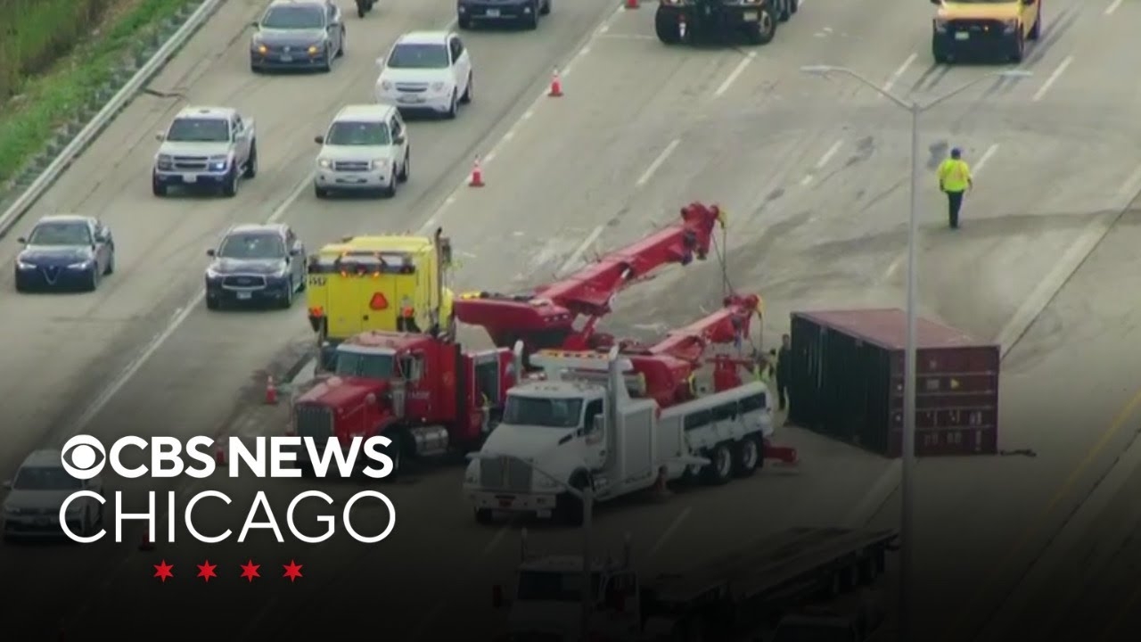 Semi-truck crash snags I-90 during Labor Day travel rush