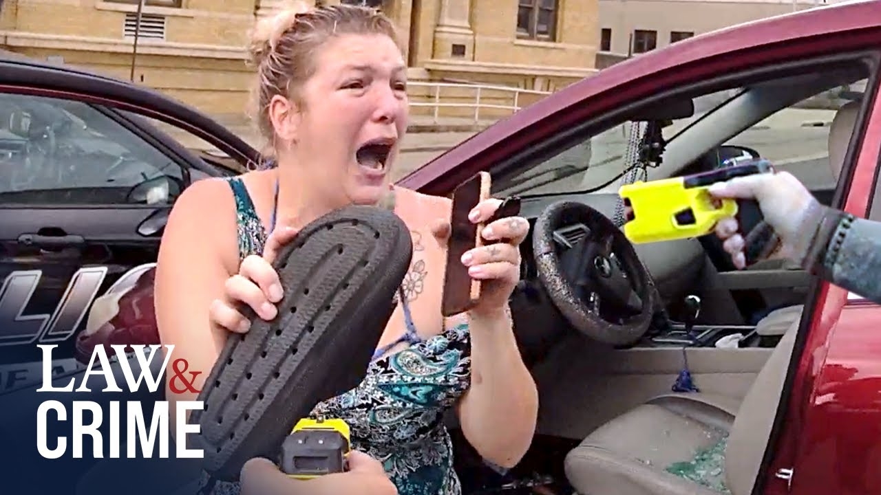 'Entitled Ohio Woman Gets Tased After Allegedly Ramming Police Cars