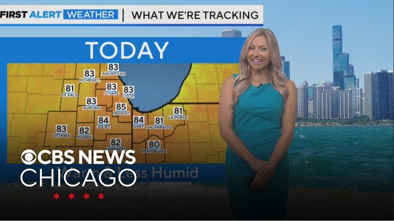 Sunshine, less humid in Chicago