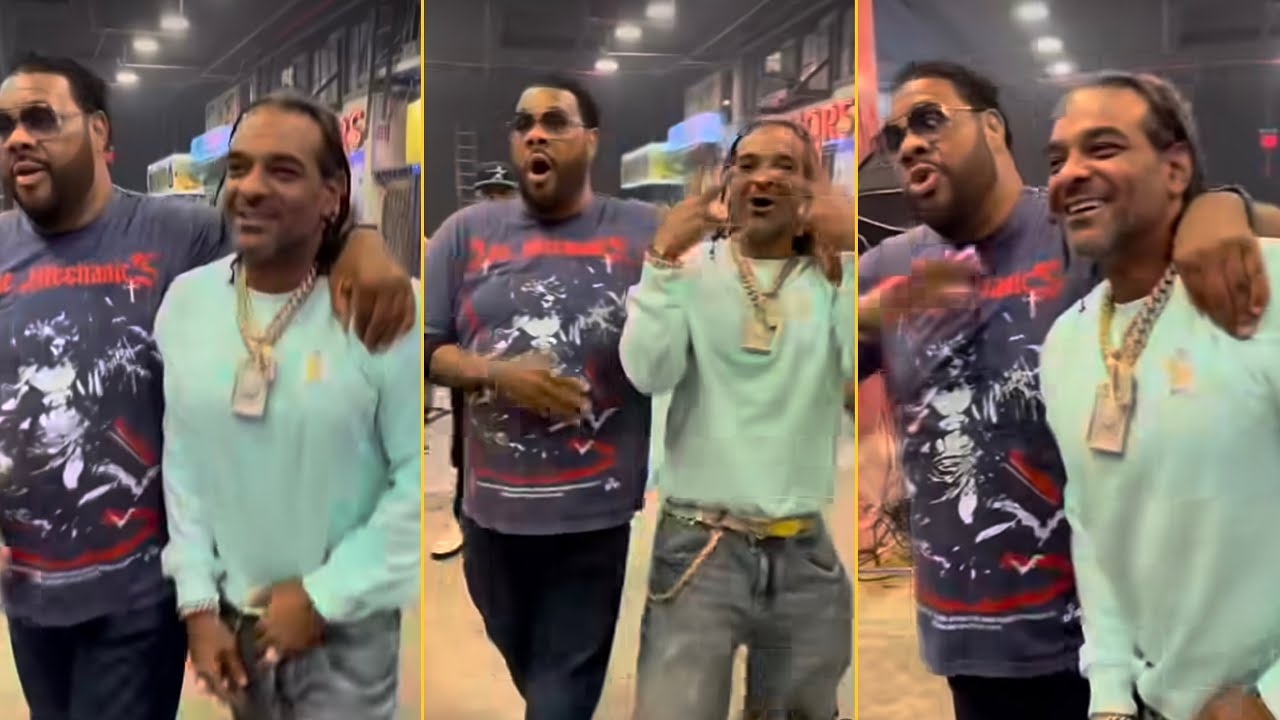 Jim Jones Chilling With Fatman Scoop In NY Streets Before His Tragical Passing Away