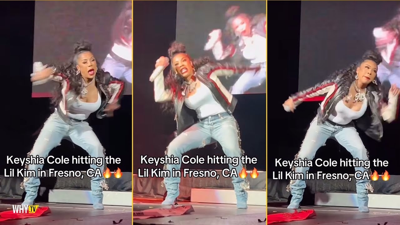 Keyshia Cole Impersonates Lil Kim And Dancing Like Her On The Stage In Frenso, CA Last Night